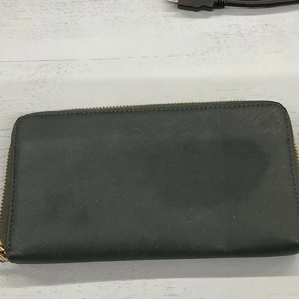 Tory Burch Black Wallet with Gold Accent